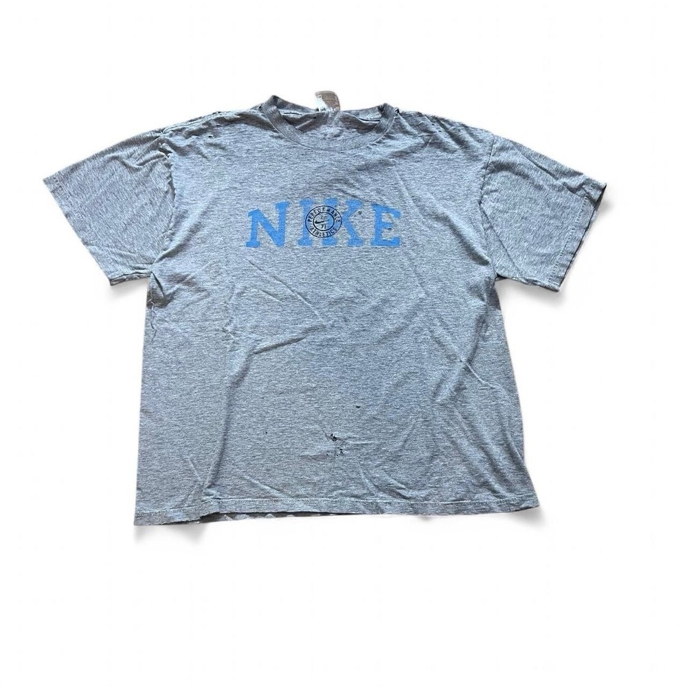 Vintage Nike T-Shirt Size Large Made In USA Distressed Grunge Skate Surf